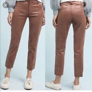 Anthropologie Essential Slim Velveteen in Copper